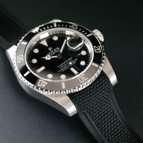 rubber b strap for rolex submariner 40mm|其他.